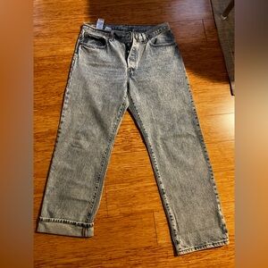 Light wash Levi 90s 501 straight jeans